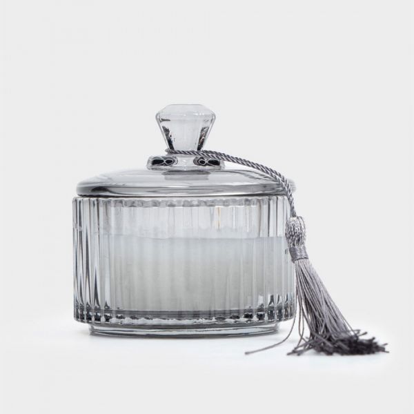 Свеча ароматическая 7x6 см, в подсвечнике, с крышкой, стекло, Neroil&Citrus, Poem
