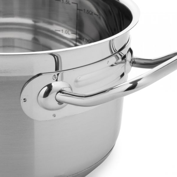 Кастрюля со стеклянной крышкой 16 см, 1.6 л, нержавеющая сталь, Profi Duo Therm, 40216 ELO, ELO