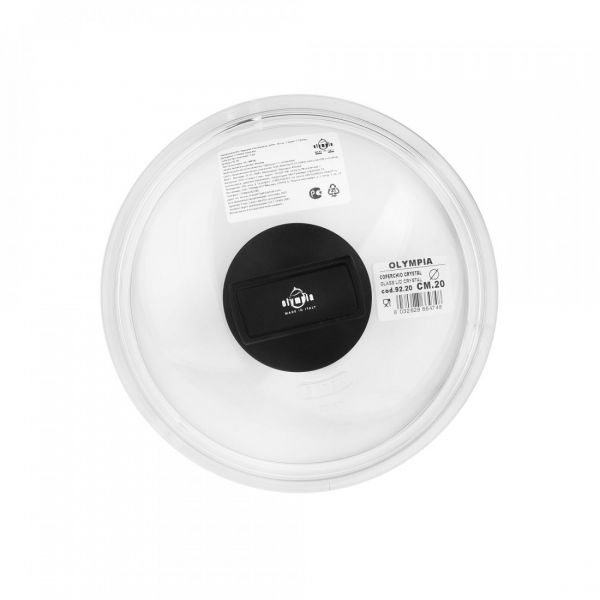Крышка стеклянная 20 см, Cristal, 92.20, OLYMPIA