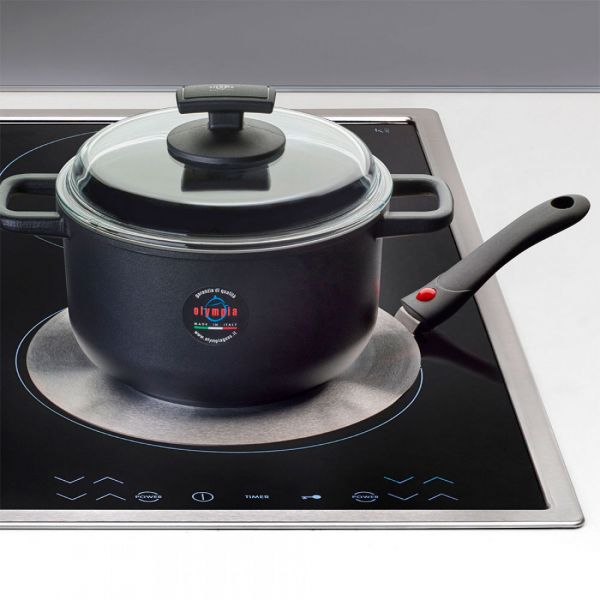 Адаптер для индукционных плит 26 см, съемная ручка, Diamante, 60.02, OLYMPIA