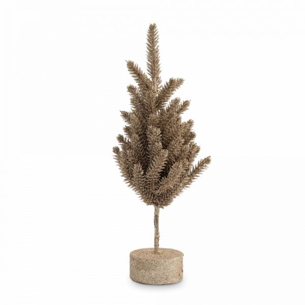 Ель искусственная 30 см, полиэтилен, шампань, New year