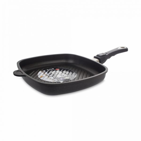 Сковорода гриль AMT Frying Pans 28x28 см со съемной ручкой AMT E285G