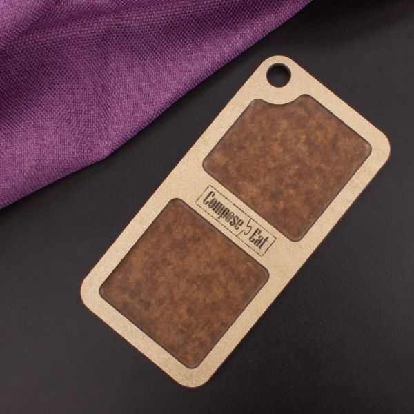 Подставка кухонная универсальная 20х10 см, порфир кремовый, композитный материал, ProFashion ComposeEat