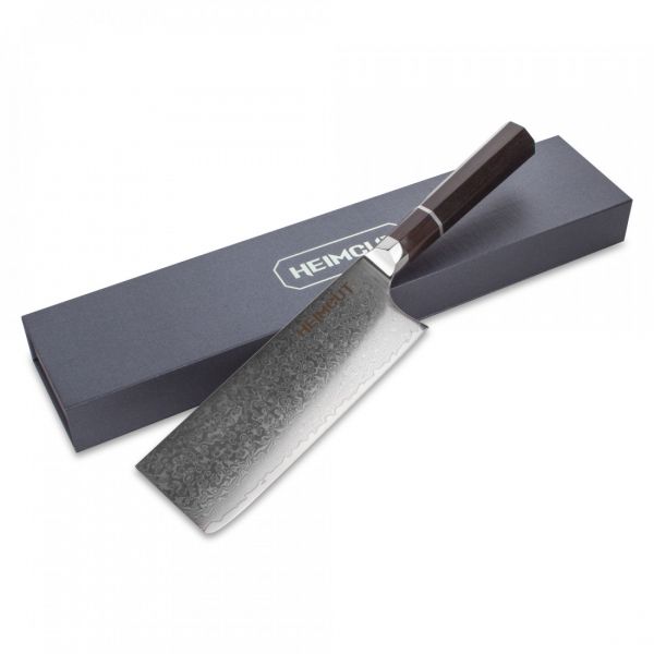 Нож кухонный разделочный Китайский шеф 18 см, Octa Damascus, HC/OCTA-NA-18, HEIMCUT