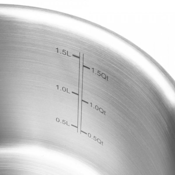 Набор посуды 7 предметов: 3 кастрюли, 1 ковш, 3 стеклянные крышки, Smart Steam ELO