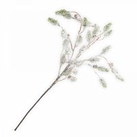 Ветка декоративная 70 см, пластик, Заснеженная ветка, Interior natural