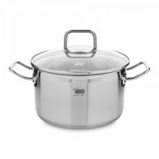Кастрюля со стеклянной крышкой 20 см, 3 л, нержавеющая сталь, Profi Duo Therm, 40220, ELO