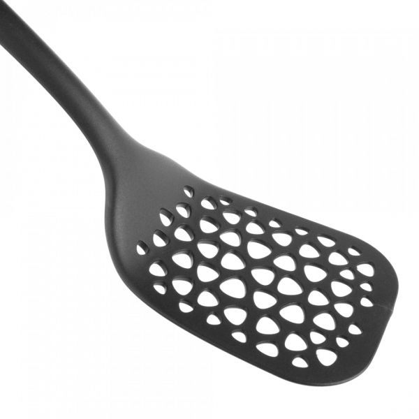 Лопатка кухонная перфорированная для гриля 34 см, нейлон, черный, DIAMANT, 400.12, OLYMPIA