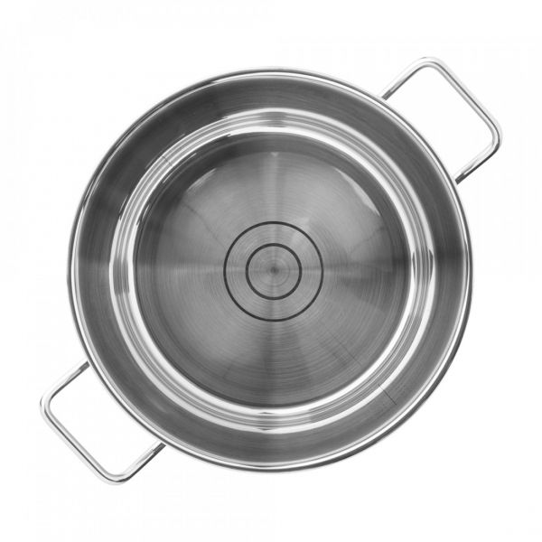 Кастрюля со стеклянной крышкой 5,3 л, 24 см, нержавеющая сталь, Profi Duo Therm, 40224, ELO