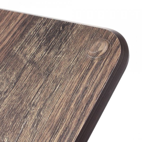 Доска для сервировки и нарезки с желобом, 24x18 см, дуб мореный, композитный материал, Surface, DSJ24180634KL6, ComposeEat