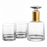 Набор для виски: штоф, 750 мл, 2 стакана, 400 мл, золотой, Hamilton EISCH