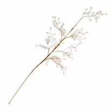 Ветка декоративная 59 см, акрил, золотистая, Кристаллы на ветке, Event
