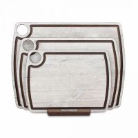 Набор из 3-х разделочных досок на подставке, дуб Санремо, в подарочной упаковке, композитный материал, Fashion, NRDO32068OA6, ComposeEat