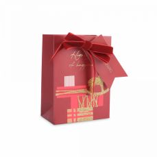 Пакет подарочный 12х16 см, бумага, красный, Подарки, Bright horse