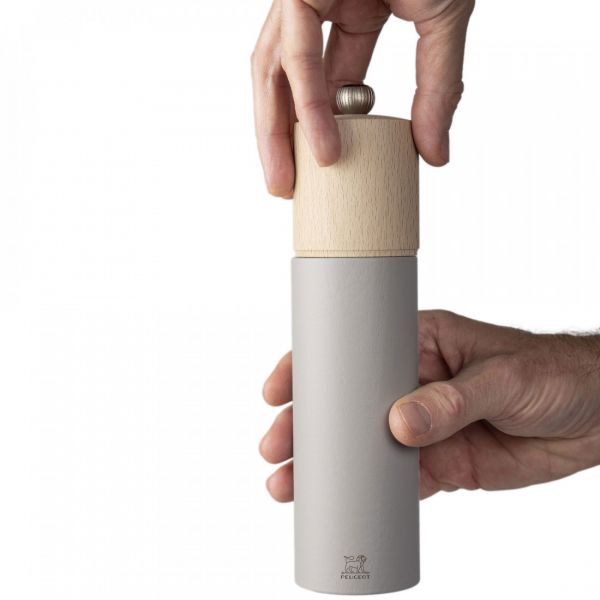 Мельница для соли, 21 см, дерево, светло-серый, Boreal, 44312, PEUGEOT