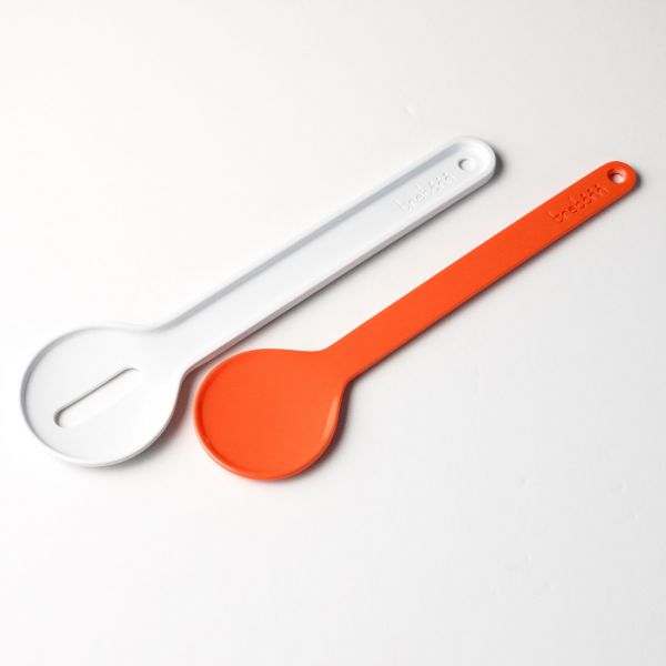 Набор столовых приборов для салата, 2 предмета, оранжевый/белый, Serveware TREBONN