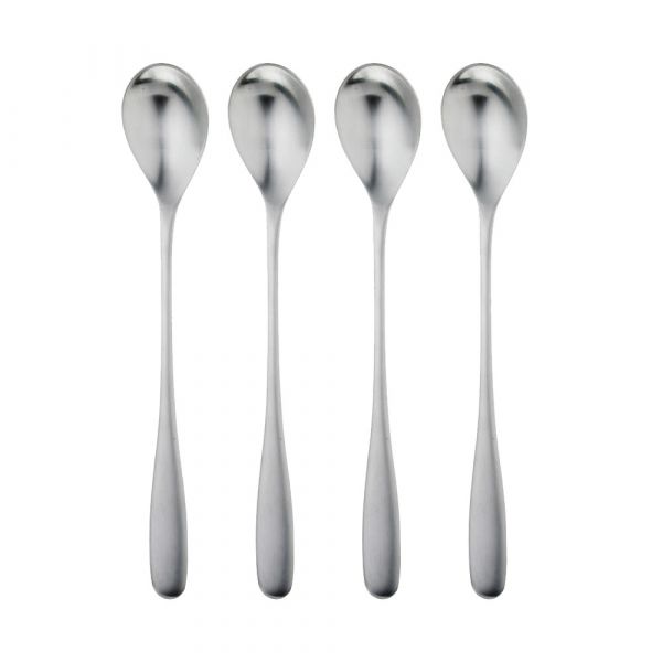 Набор чайных ложек ROBERT WELCH Stanton Satin с длинной ручкой 4 шт матовая сталь STASA1025V/4