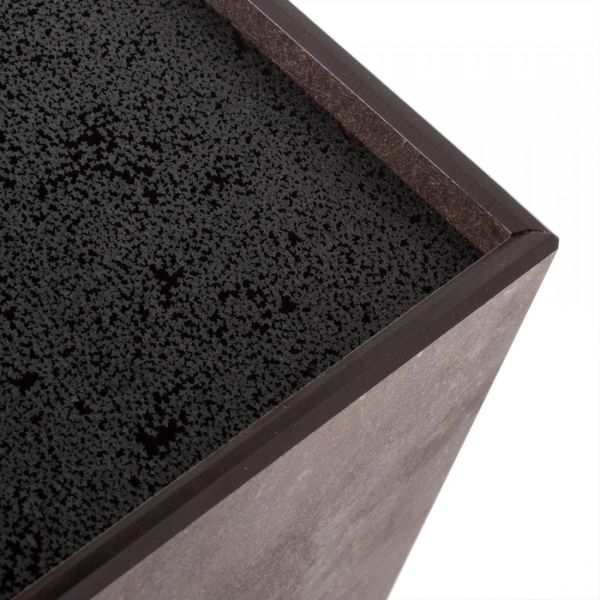 Подставка универсальная для кухонных ножей 11x11x24 см, мрамор темный, композитный материал, Fashion ComposeEat