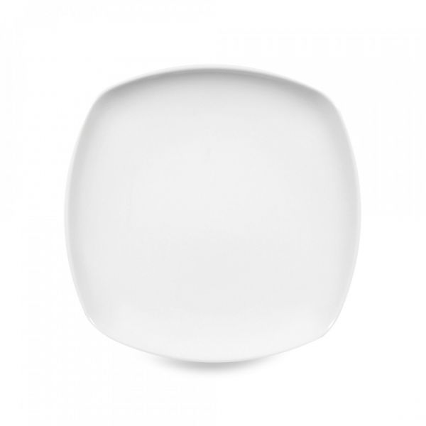 Сервиз обеденный на 6 персон, 20 предметов, квадратные тарелки, белый фарфор, Lido SELTMANN