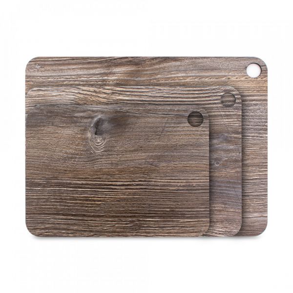 Набор разделочных досок 3 шт, на подставке, в подарочной коробке, дуб прованс, композитный материал, Elegance ComposeEat