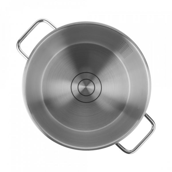 Кастрюля с стеклянной крышкой 5.8 л, 24 см, нержавеющая сталь, Citrin ELO