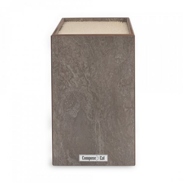 Подставка для кухонных ножей, универсальная, 12х12х24 см, эвора бежевая, композитный материал, Signature ComposeEat