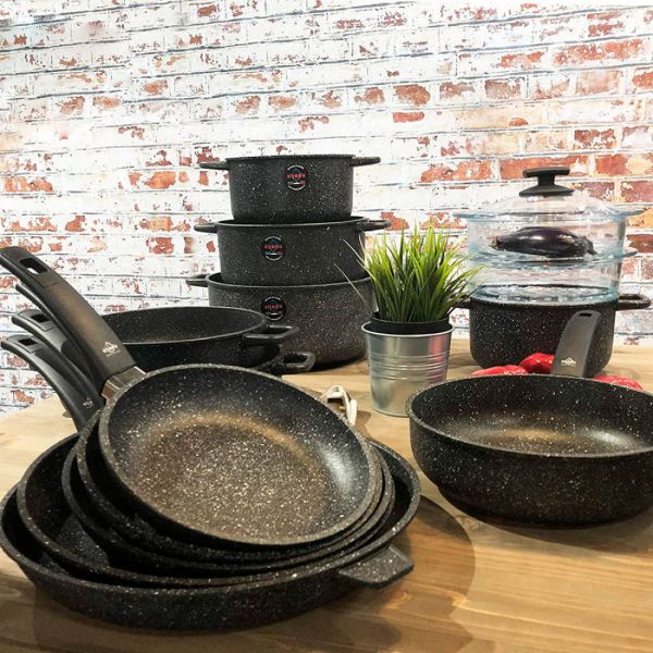 Кастрюля для индукционных плит с антипригарным покрытием 20 см, 3.5 л, литой алюминий, Hard Cook Induction, 205.20IND, OLYMPIA