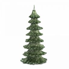 Свеча 16 см, зеленая, Елка, New year