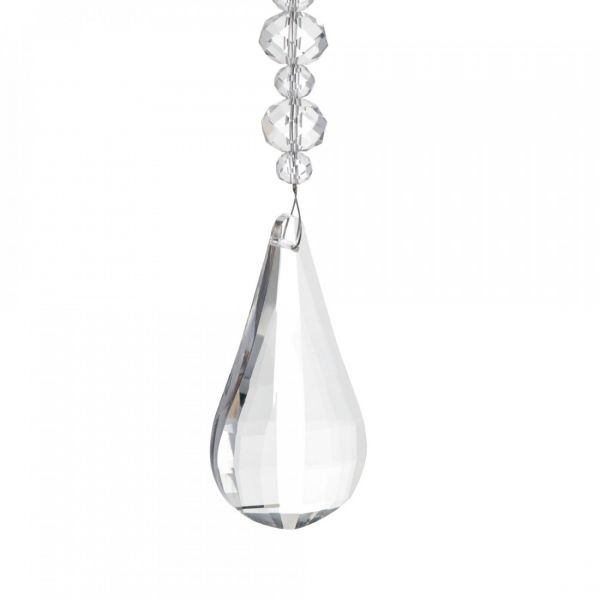 Игрушка елочная 21 см, стекло, Бусы с каплей, Event
