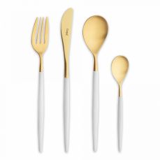 Набор столовых приборов на 6 персон, 24 предмета, белый, Mio, MI.006.WGB, CUTIPOL