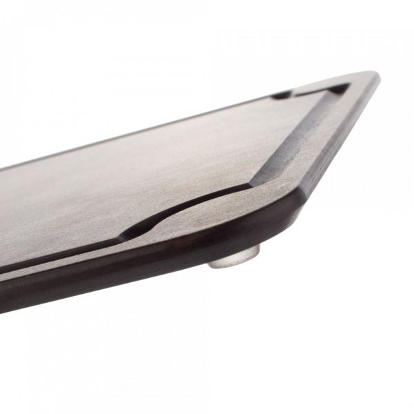 Доска для сервировки и нарезки с желобом, 24x18 см, дуб мореный, композитный материал, Surface, DSJ24180634KL6, ComposeEat