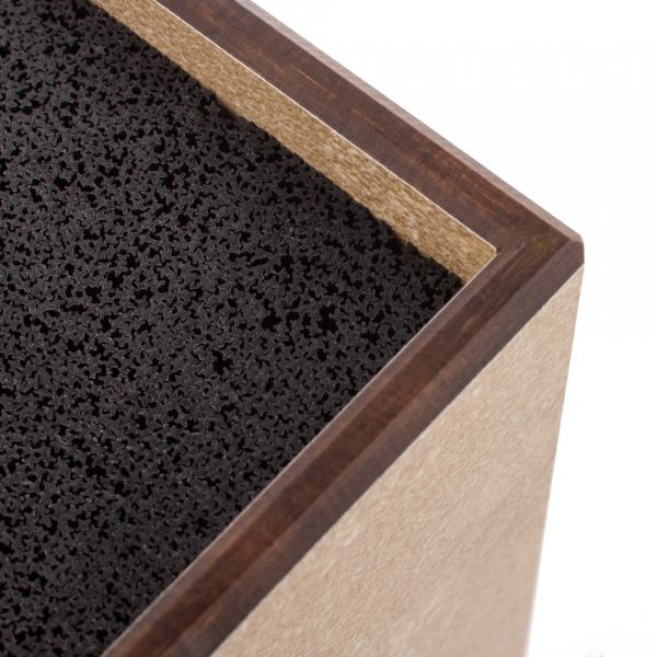 Подставка универсальная для кухонных ножей, 11х11х24 см, порфир кремовый, композитный материал, Fashion, PDN110433KL6, ComposeEat