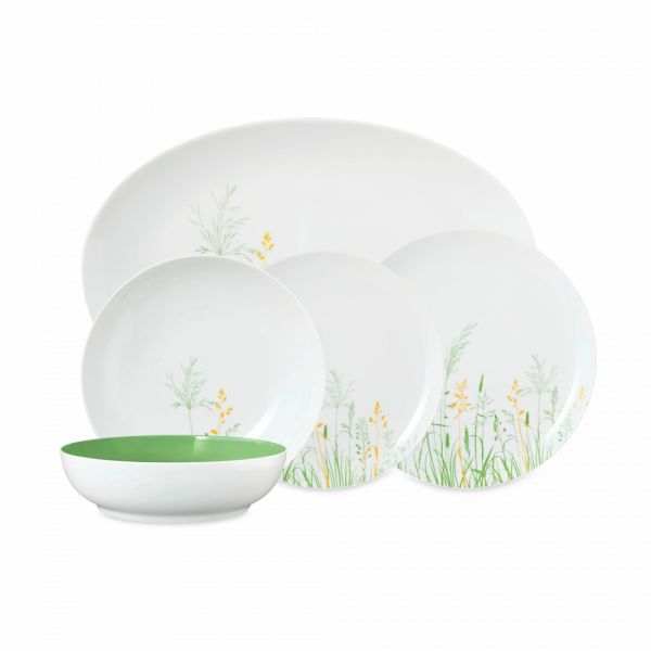 Сервиз обеденный на 6 персон, 20 предметов, фарфор, Liberty Meadow Grasses, Green, 65300DS20, SELTMANN