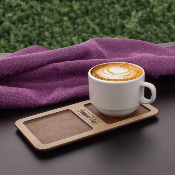 Подставка кухонная универсальная 20х10 см, порфир кремовый, композитный материал, ProFashion ComposeEat