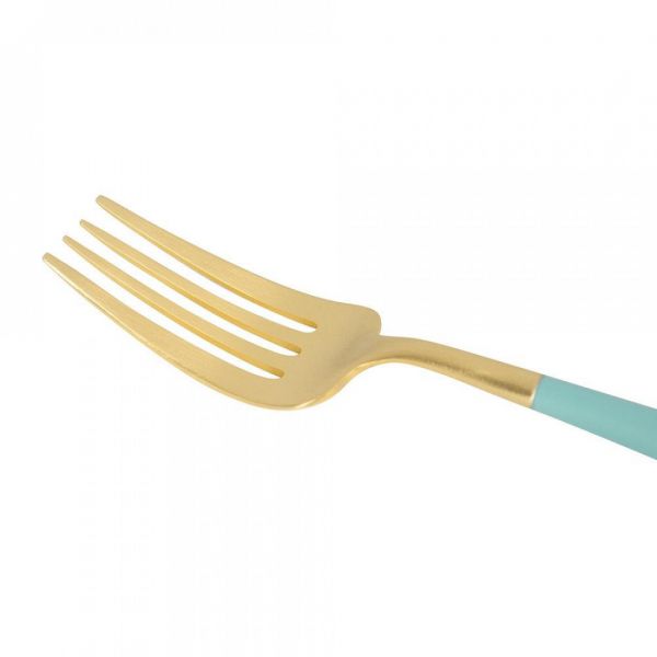 Набор столовых приборов на 6 персон, 24 предмета, бирюзовый, Goa, GO.006.TGB, CUTIPOL