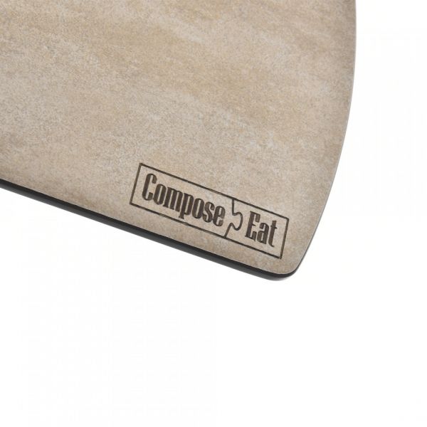 Доска разделочная композитная, 22х15 см, порфир кремовый ComposeEat