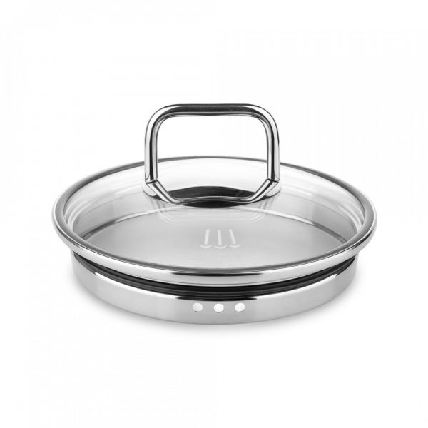 Набор посуды 7 предметов: 3 кастрюли, 1 ковш, 3 стеклянные крышки, Smart Steam ELO