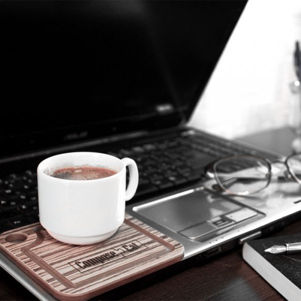 Подставка для чашки 10х10 см, зебрано натуральный, ProFashion ComposeEat