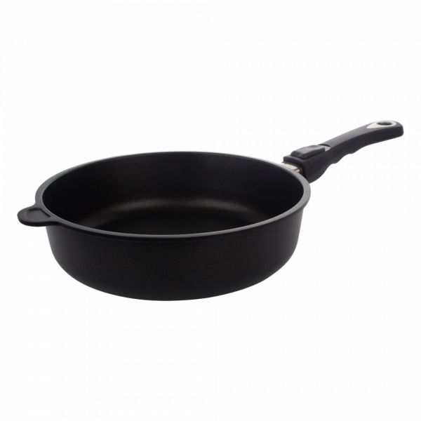 Сковорода глубокая 24 см AMT Frying Pans Titan со съемной ручкой