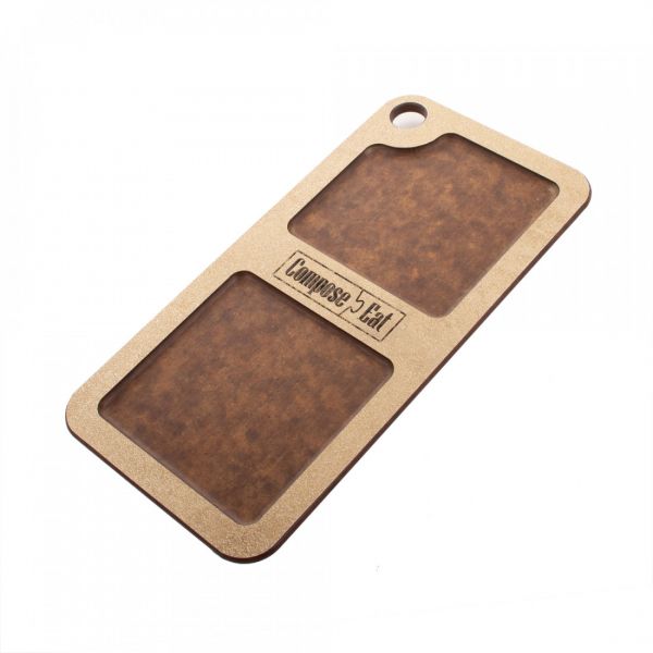 Подставка кухонная универсальная 20х10 см, порфир кремовый, композитный материал, ProFashion ComposeEat