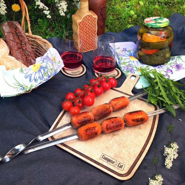 Подставка под кружку Бирдекель, круглая, 95 мм, порфир кремовый, Fashion ComposeEat