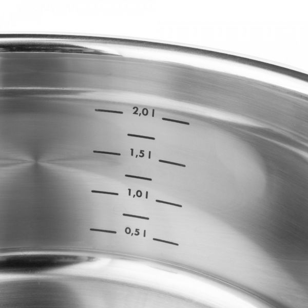 Набор посуды из нержавеющей стали Silence PRO, 9 предметов: 4 кастрюли, 1 ковш, 4 стеклянные крышки, 91966 Roesle, ROESLE