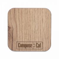 Подставка под кружку композитная 10х10 см, дуб натуральный, Everyday ComposeEat