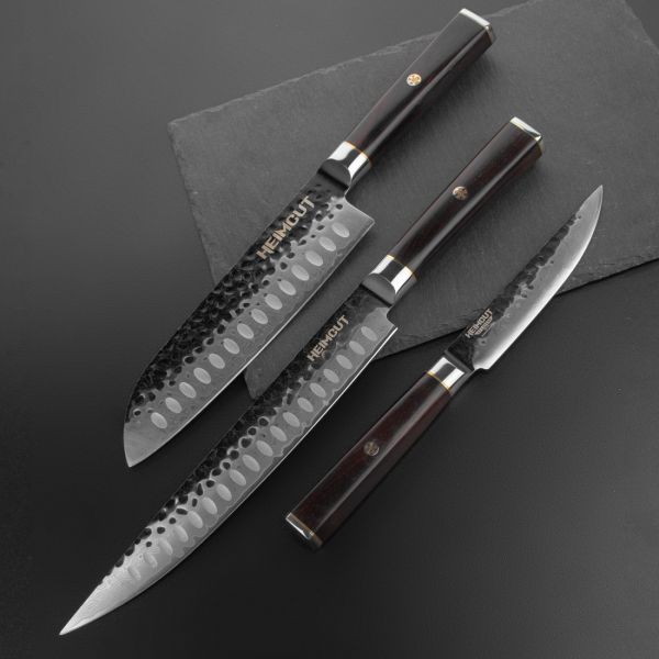 Нож кухонный для тонкой нарезки 23 см, Black Damascus, HC/HEXA-EW-SL-G-20, HEIMCUT