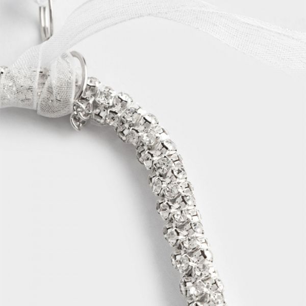 Игрушка елочная 12 см, пластик/металл, серебристая, Елка, Event
