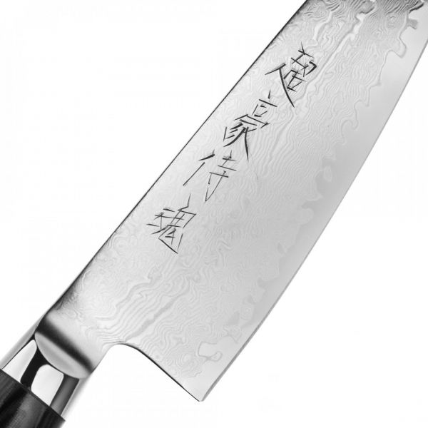 Профессиональный поварской кухонный нож, Kiritsuke 20 см, дамасская сталь, Ypsilon (193 слоя), YA37234, YAXELL