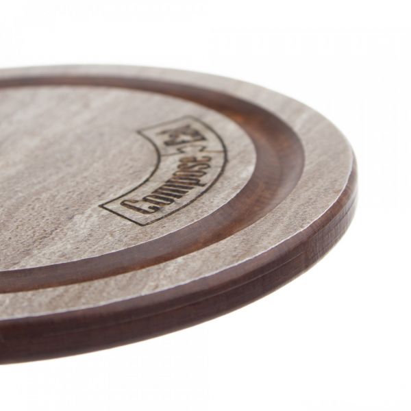 Подставка под кружку Бирдекель, круглая, 95 мм, травертин капучино, Fashion ComposeEat