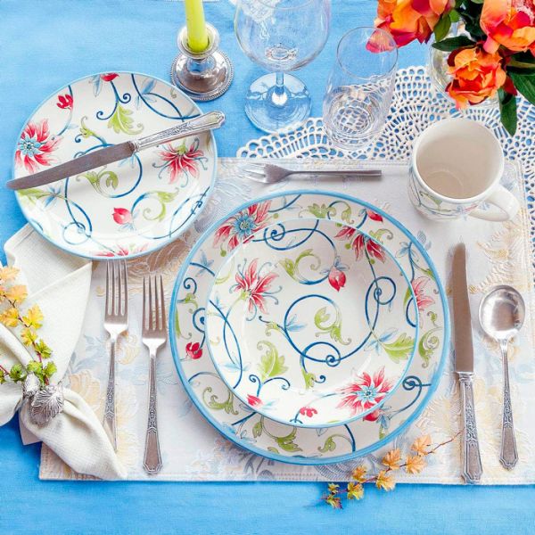 Тарелка 21 см BOTANICAL SPIRAL GRACE by TUDOR ENGLAND