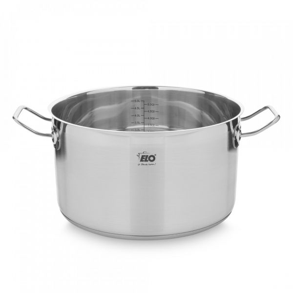 Кастрюля со стеклянной крышкой 5,3 л, 24 см, нержавеющая сталь, Profi Duo Therm, 40224, ELO