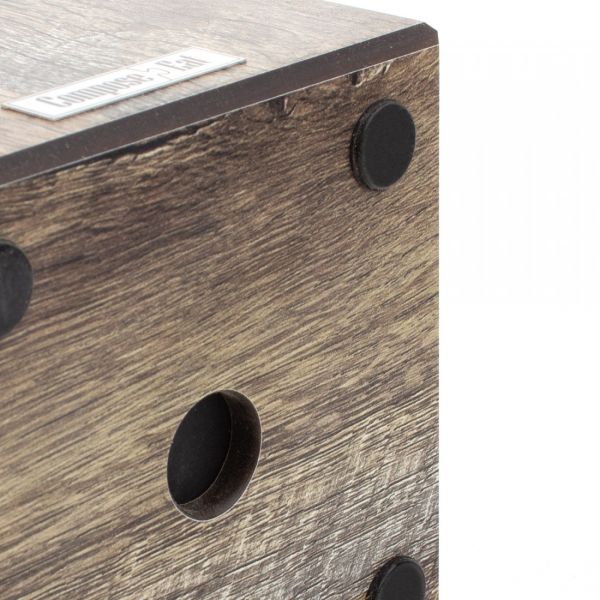 Подставка для кухонных ножей, универсальная, 12х12х24 см, дуб мореный, композитный материал, Fashion, PDN120634KL6, ComposeEat